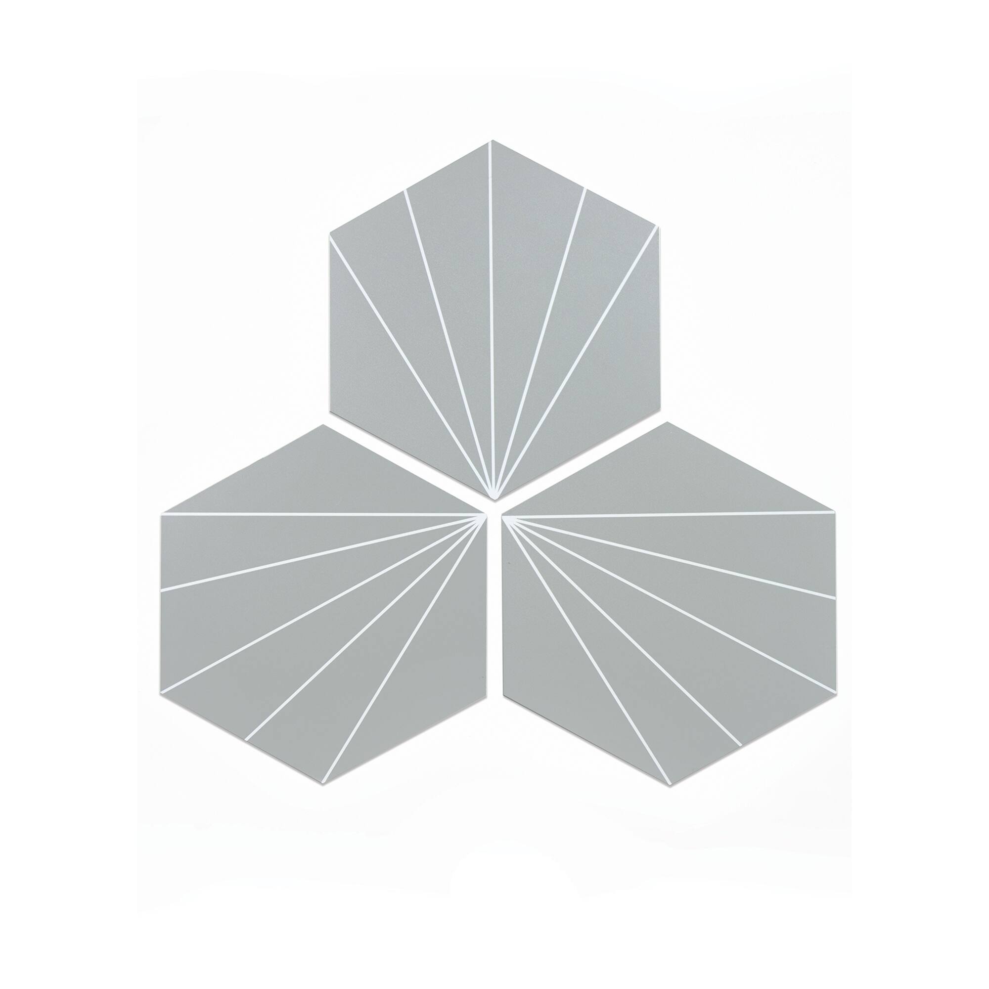 FloorPops Vers Peel & Stick Hexagon Floor Tiles